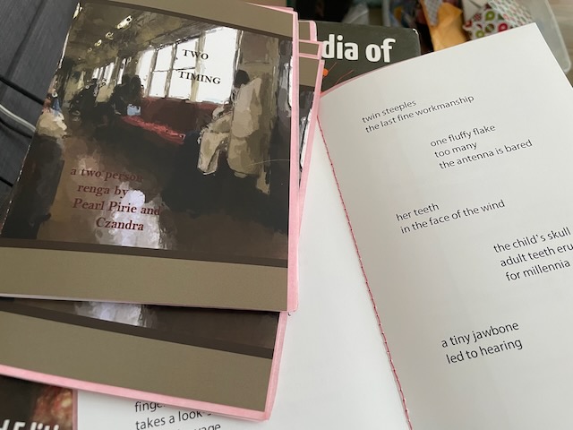 Two Timing: a two-person renga by Pearl Pirie and Chandra (In House Press, 2026)